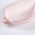 19Momme wholesale women travel relaxed satin fabric eye cover pink silk eye mask logo